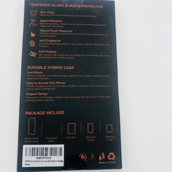 Brand New SIMEX TOTAL PROTECTION Clear Hybird Case & Screen Protector For iPhone - Picture 4 of 5